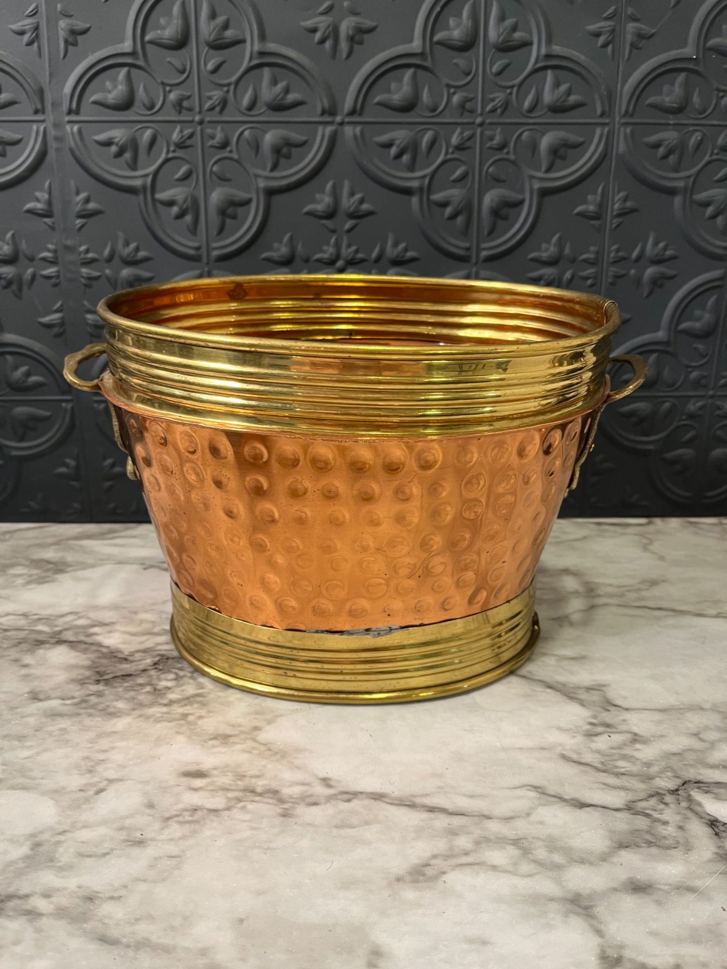 Copper and Brass Pot Planter