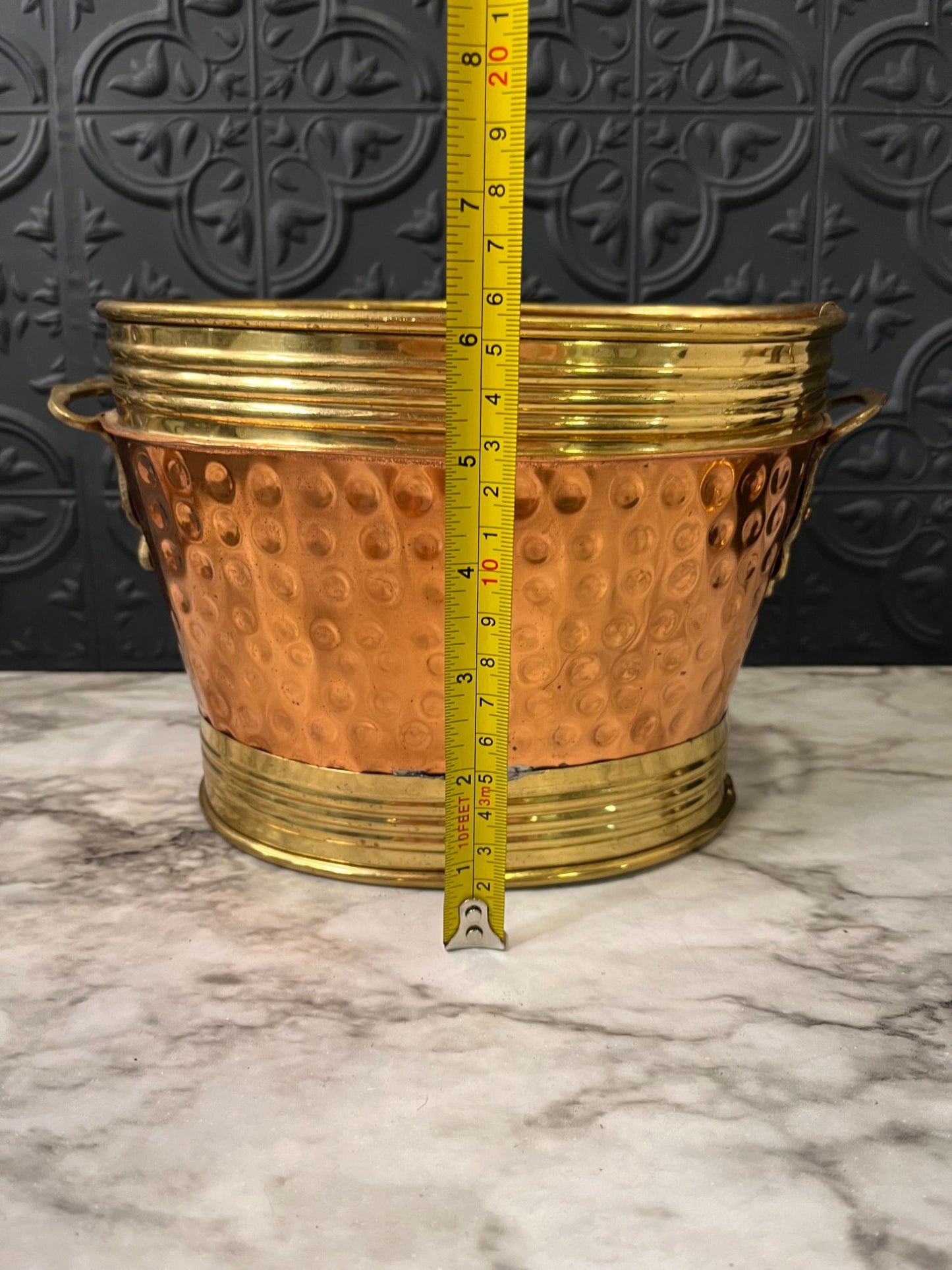 Copper and Brass Pot Planter