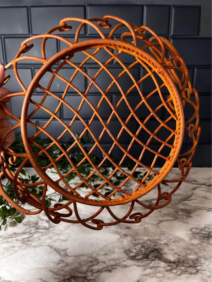 Copper Color Metal Basket