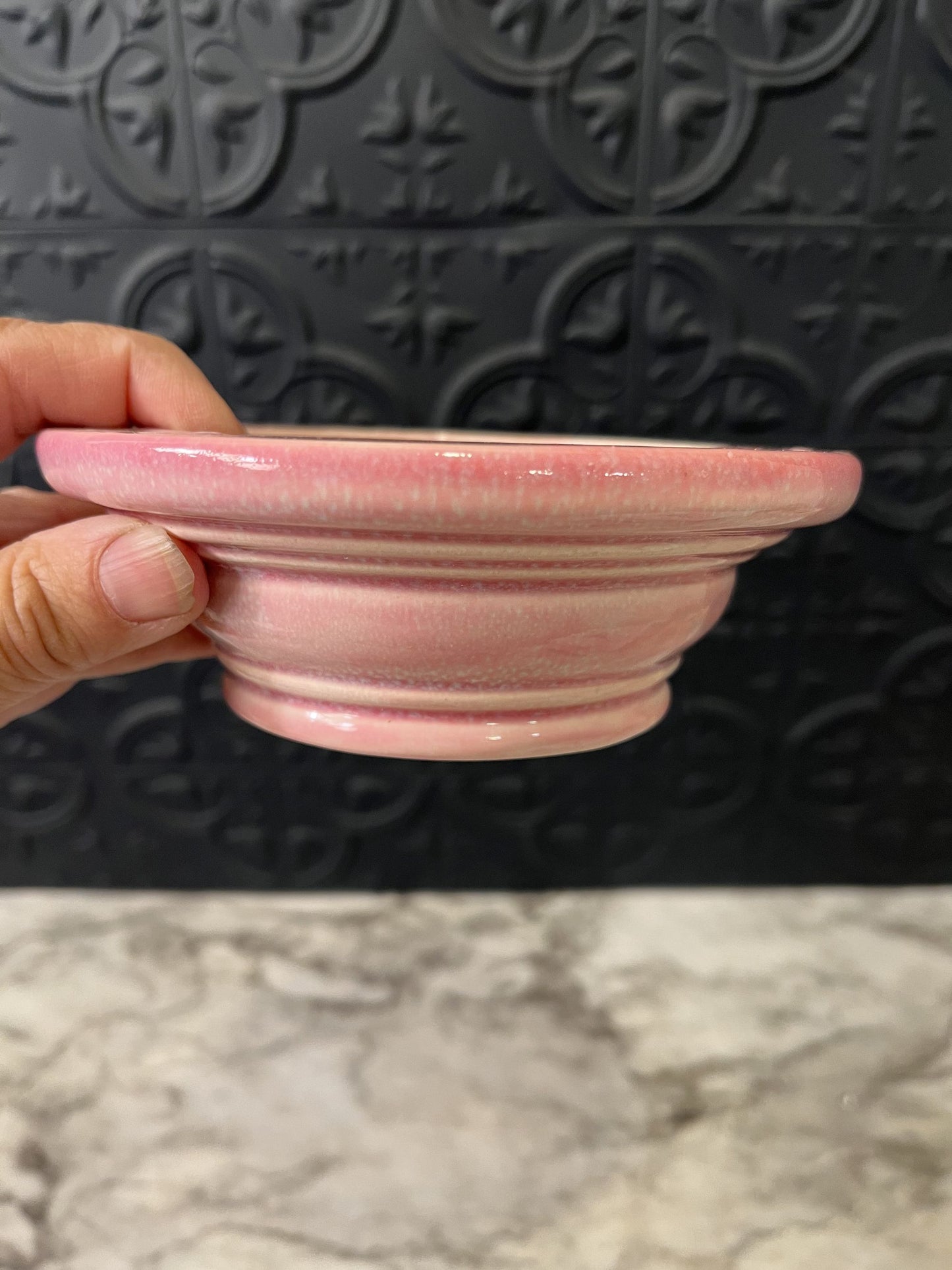 Dark Pink Decorative Bowl Planter