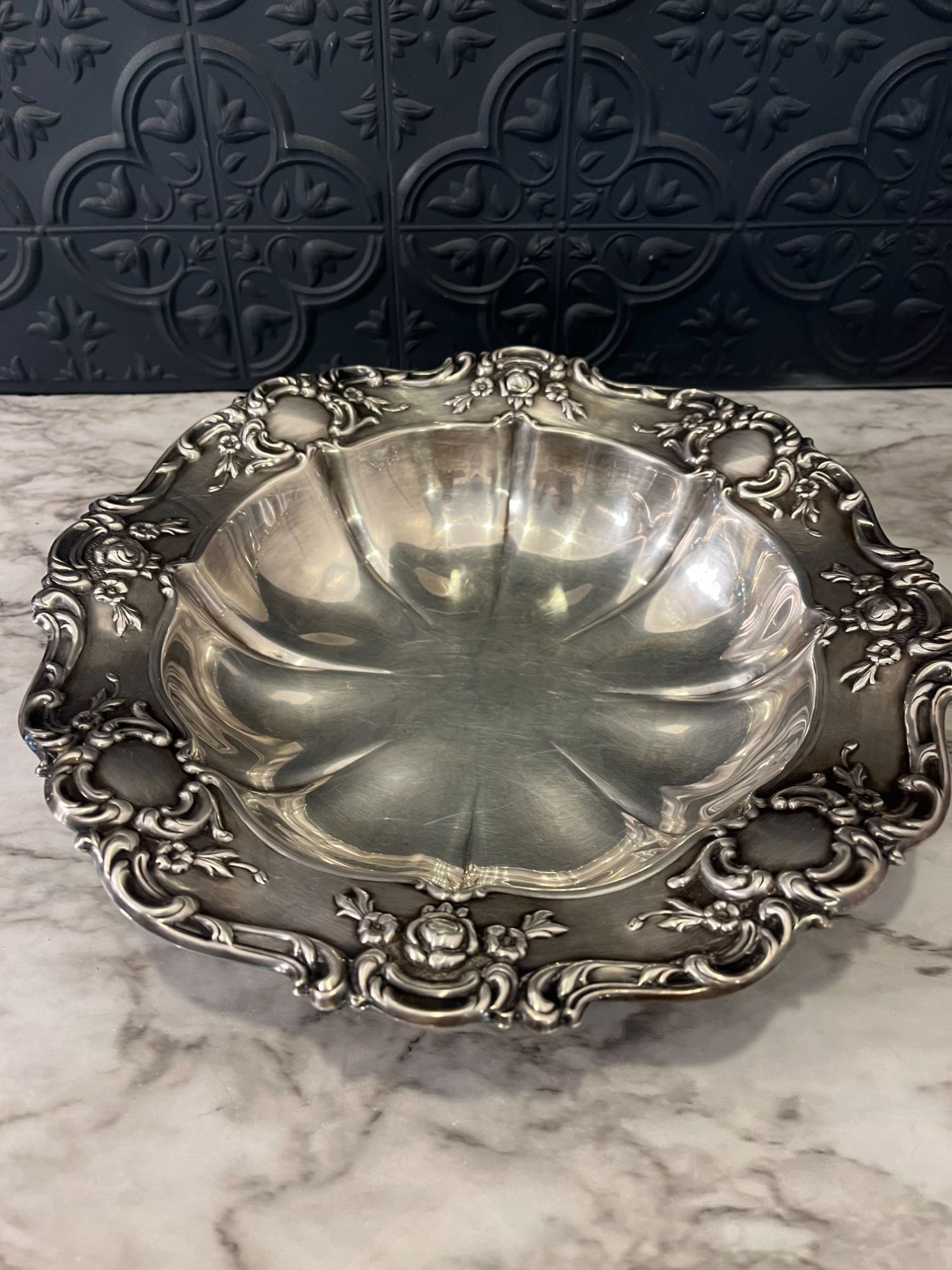 Towle silver plate serving bowl