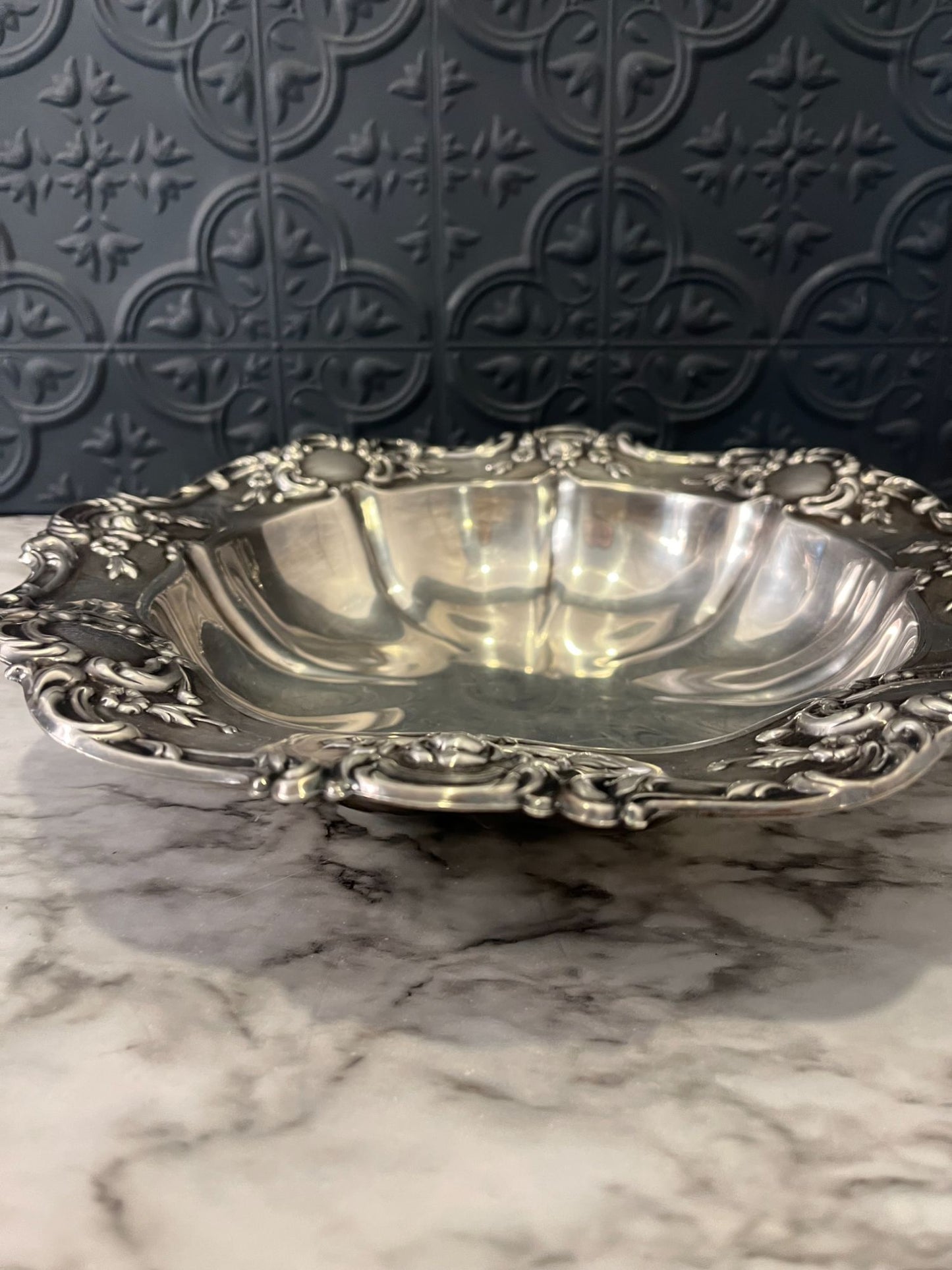 Towle silver plate serving bowl