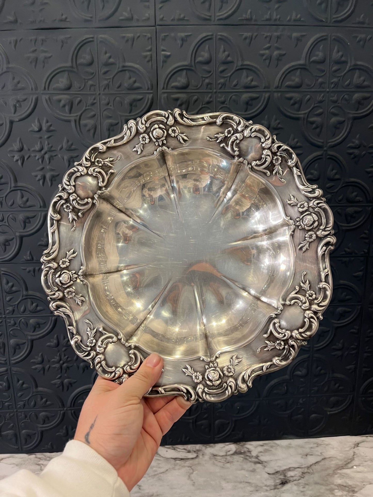 Towle silver plate serving bowl