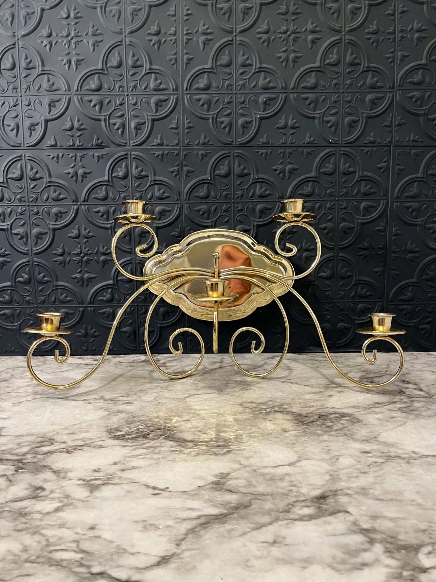 Brass Candleabra Sconce