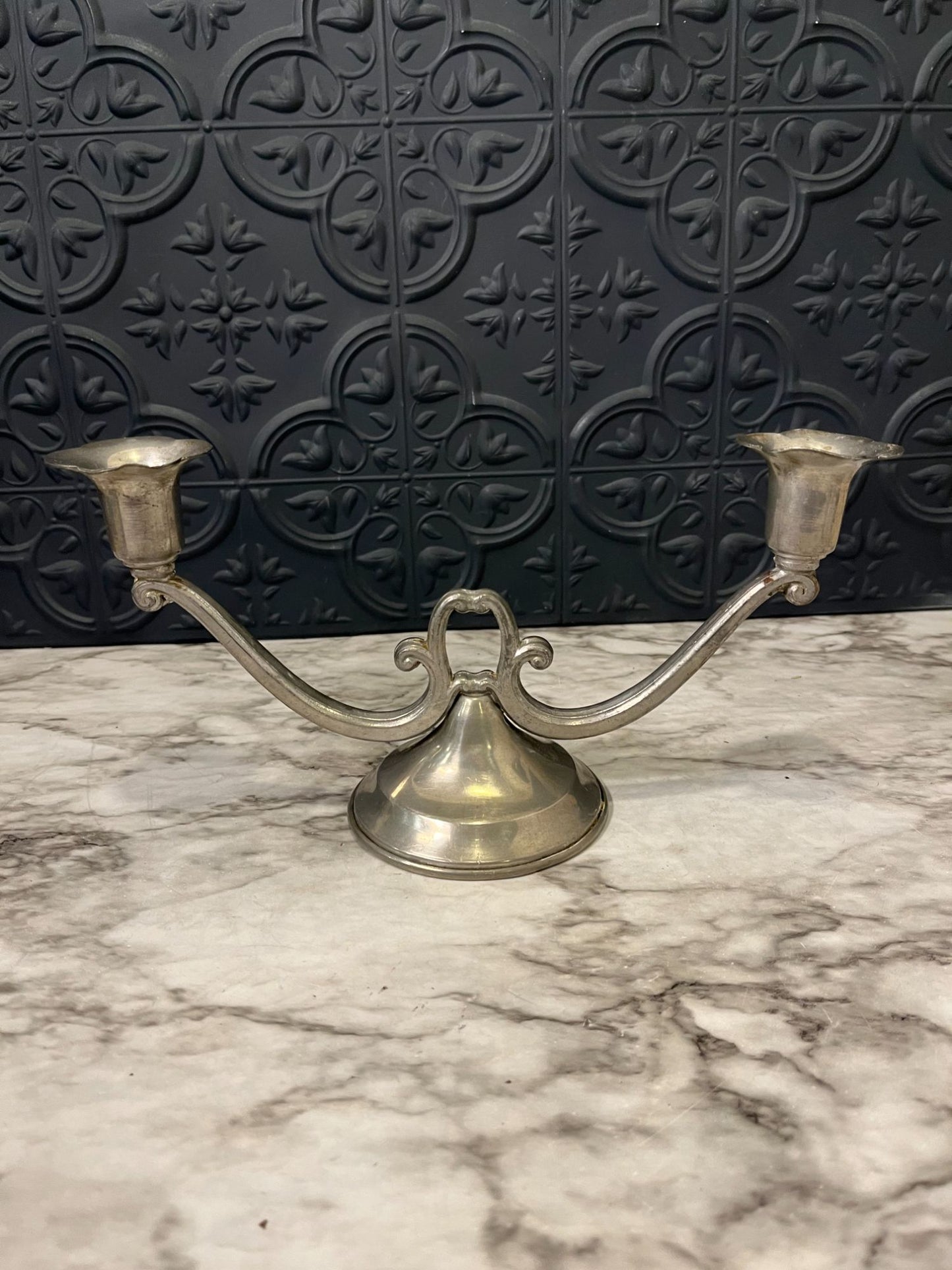 Pewter Candleabra holder