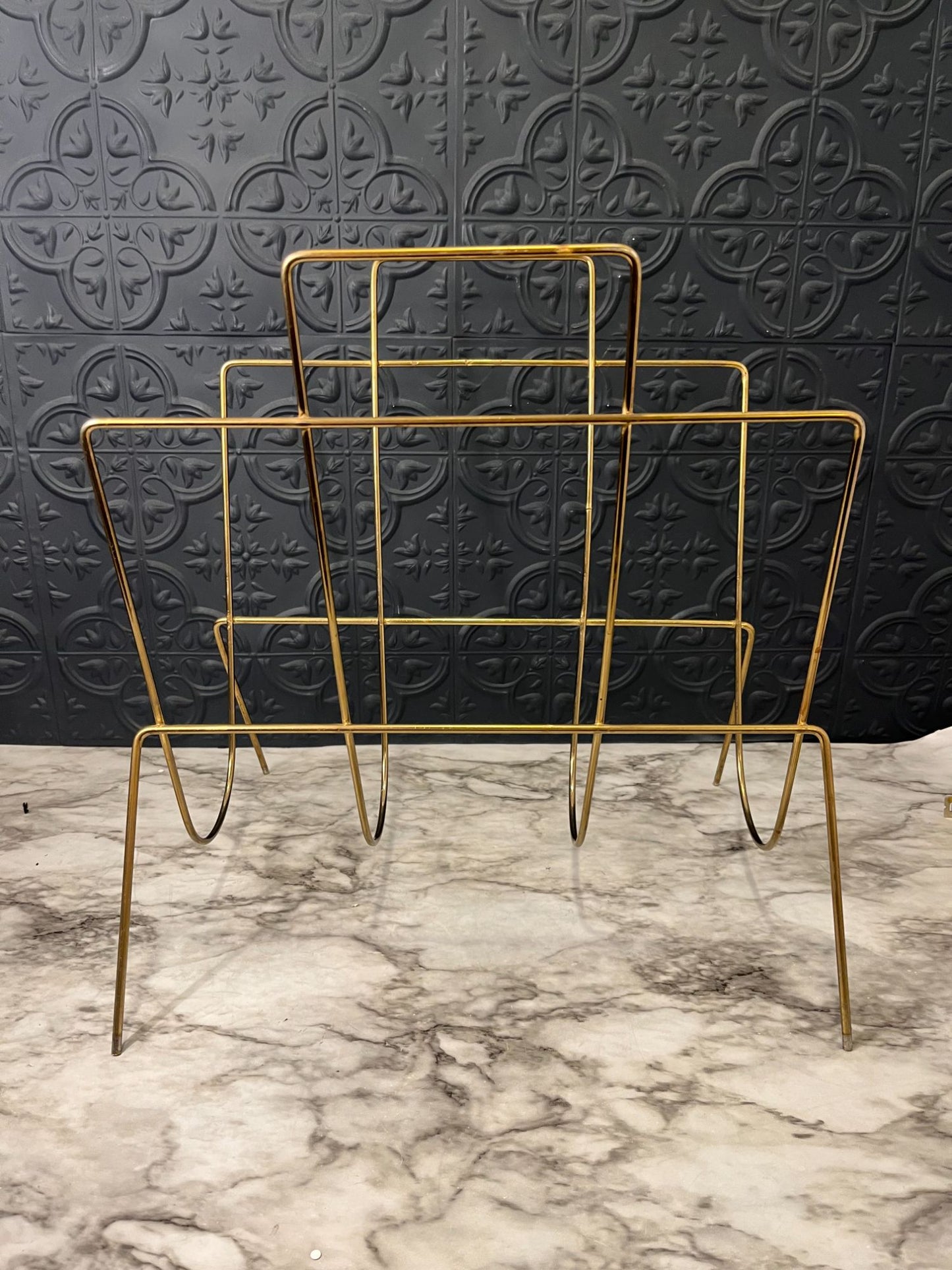 MCM Brass Magazine Rack