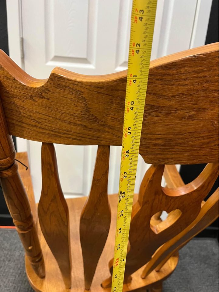 Oak rocking chair