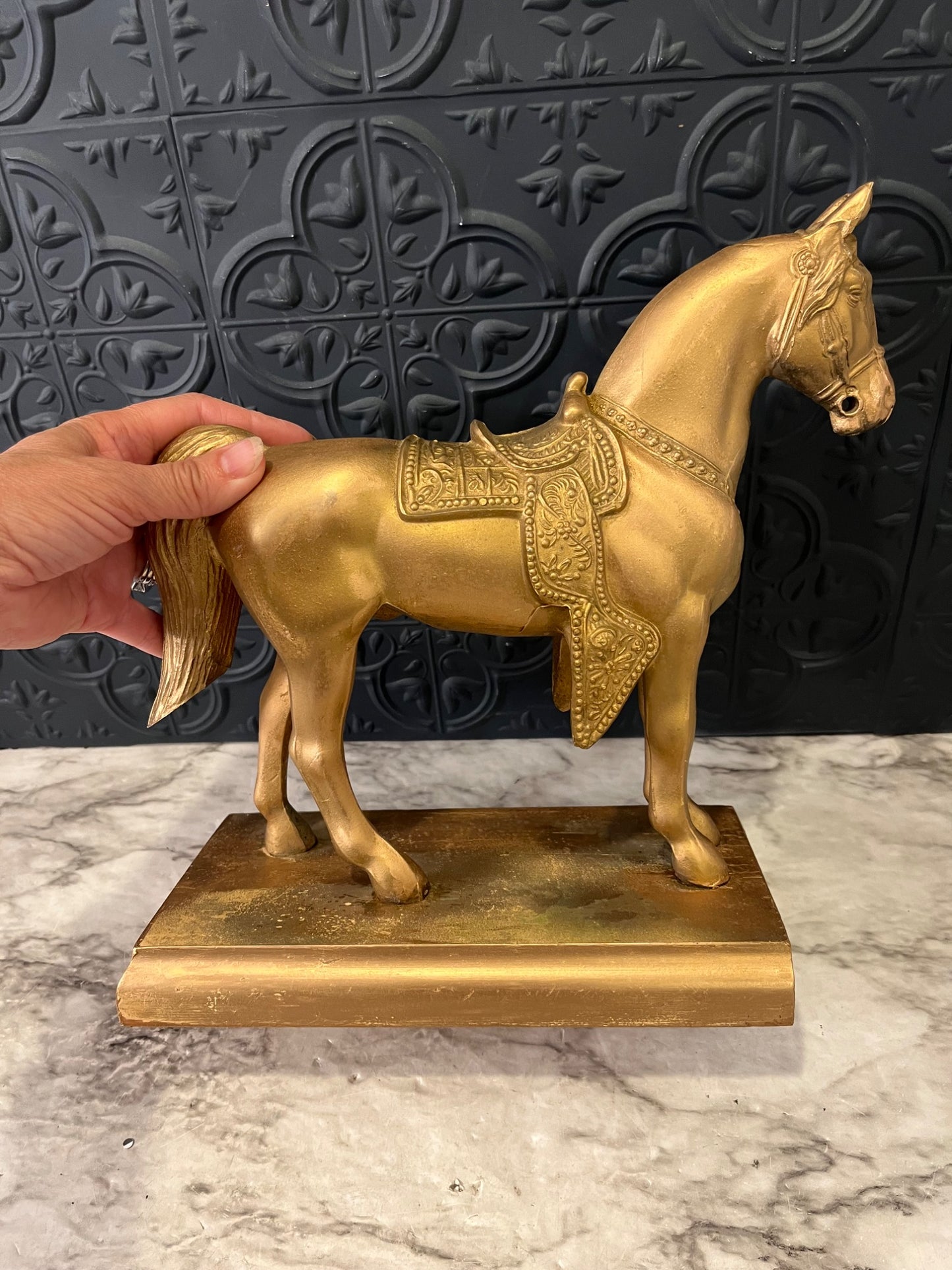 Gold Horse Statue