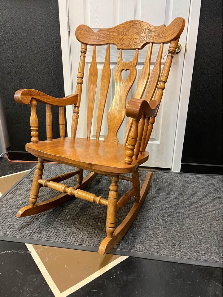 Oak rocking chair