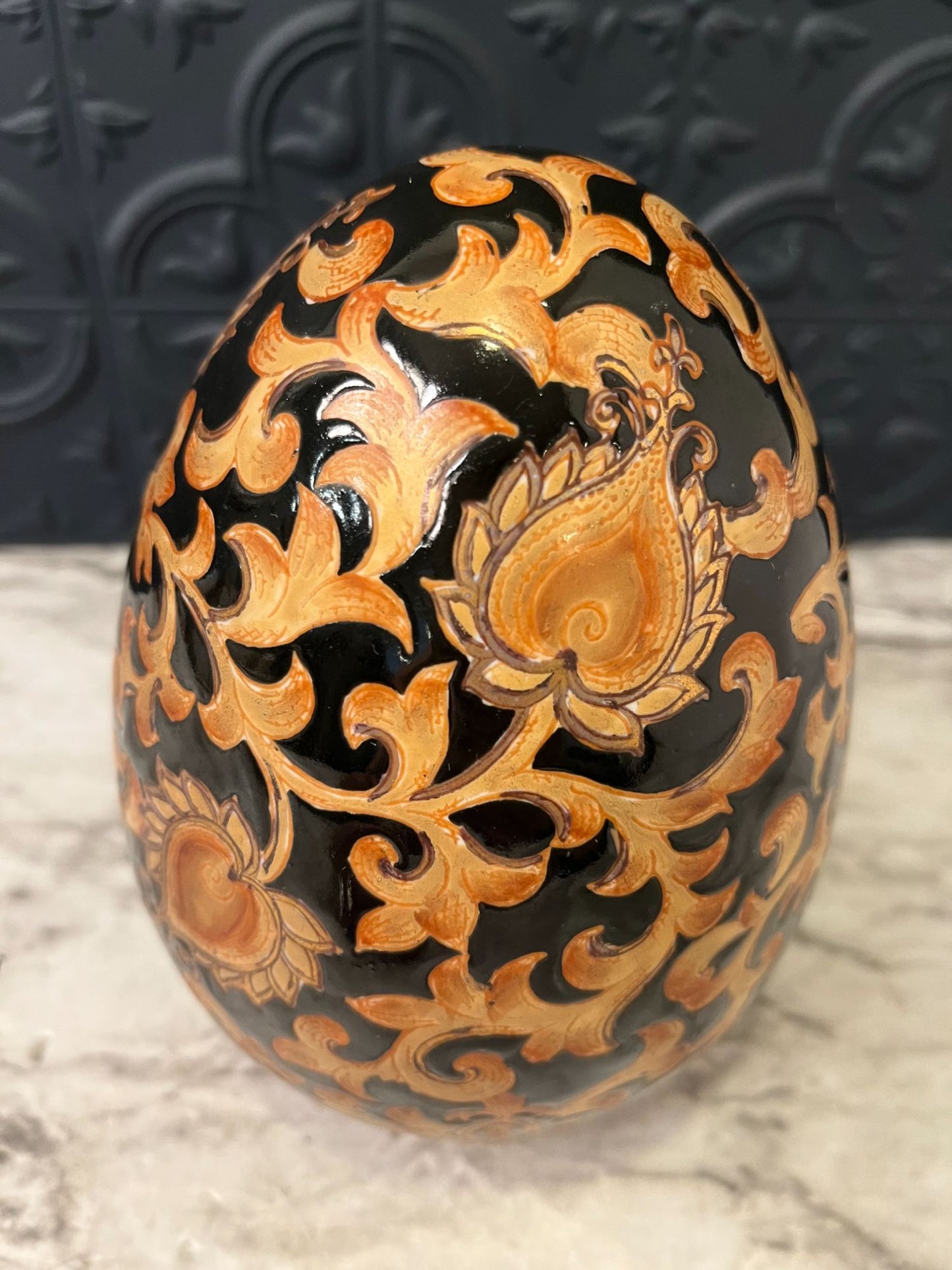 Black and Gold Egg