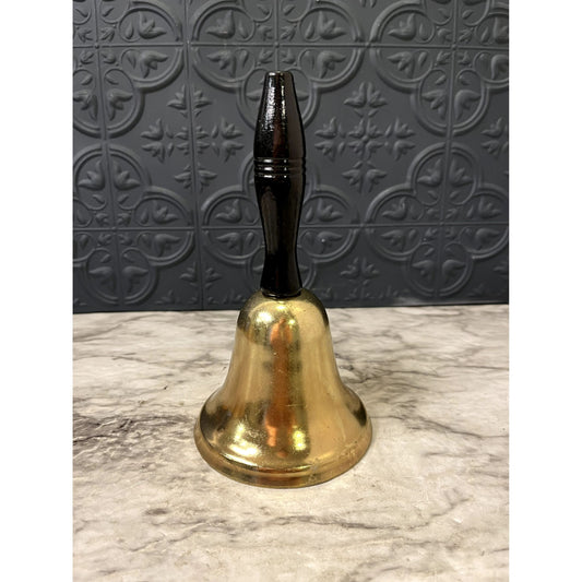 Brass Bell with Wood Handle