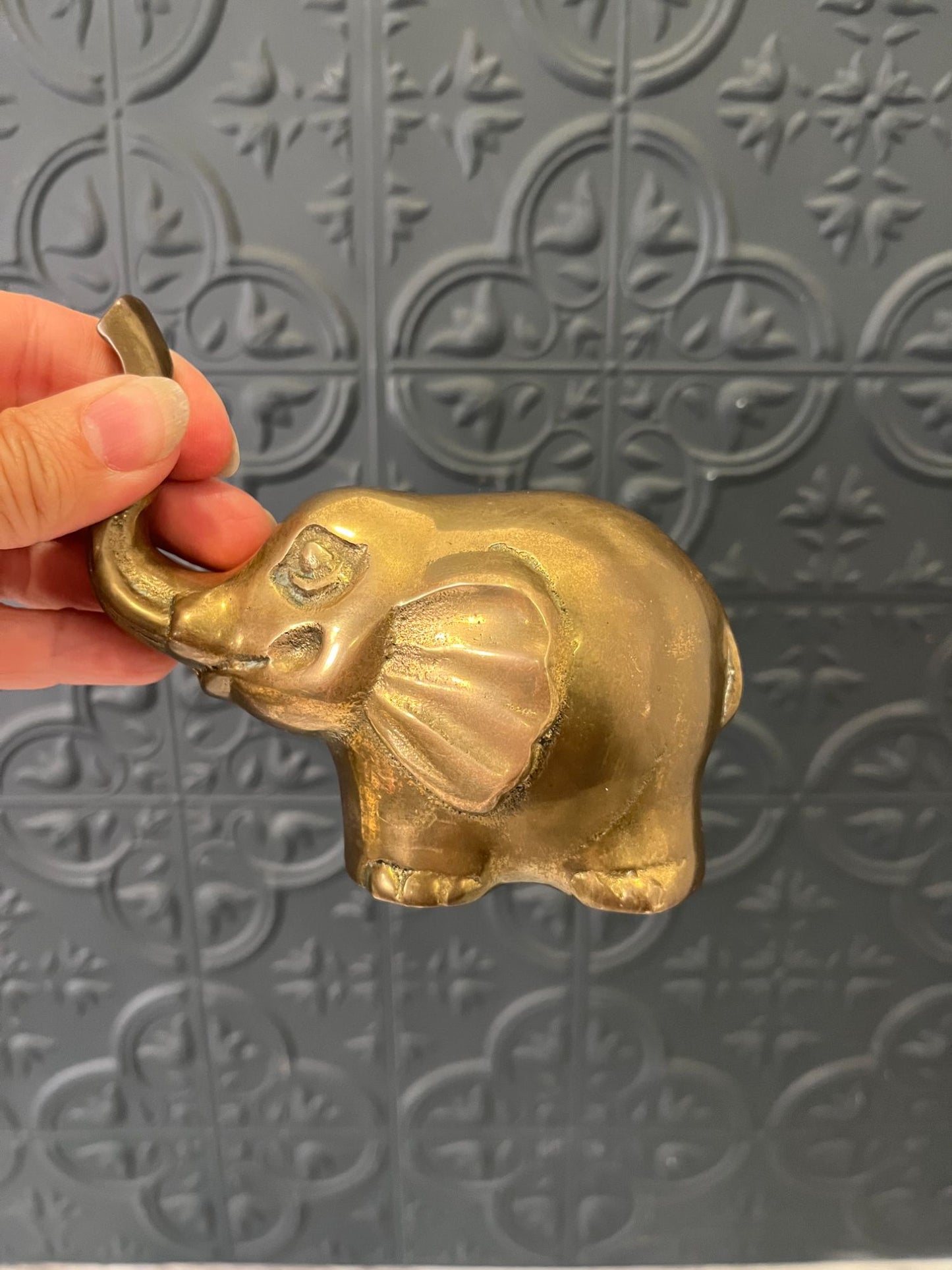 Small Brass Elephant