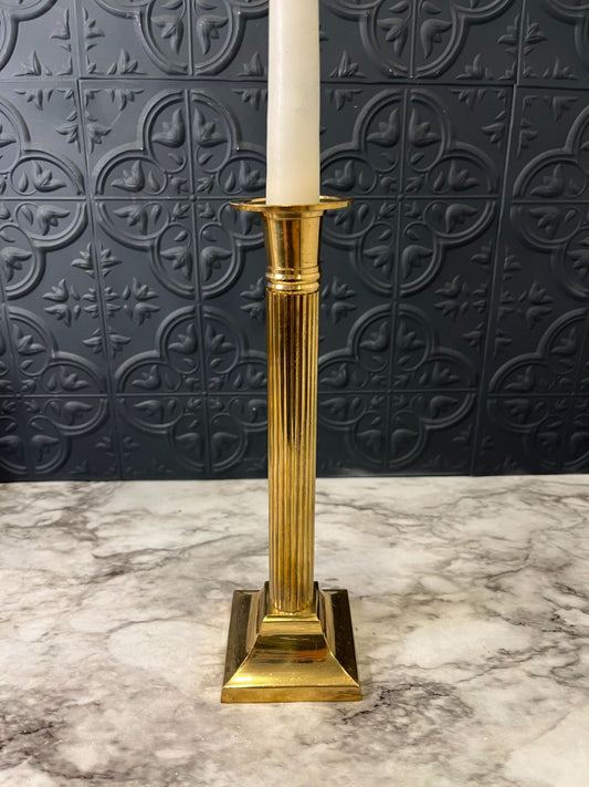 Brass Column Candle Holder