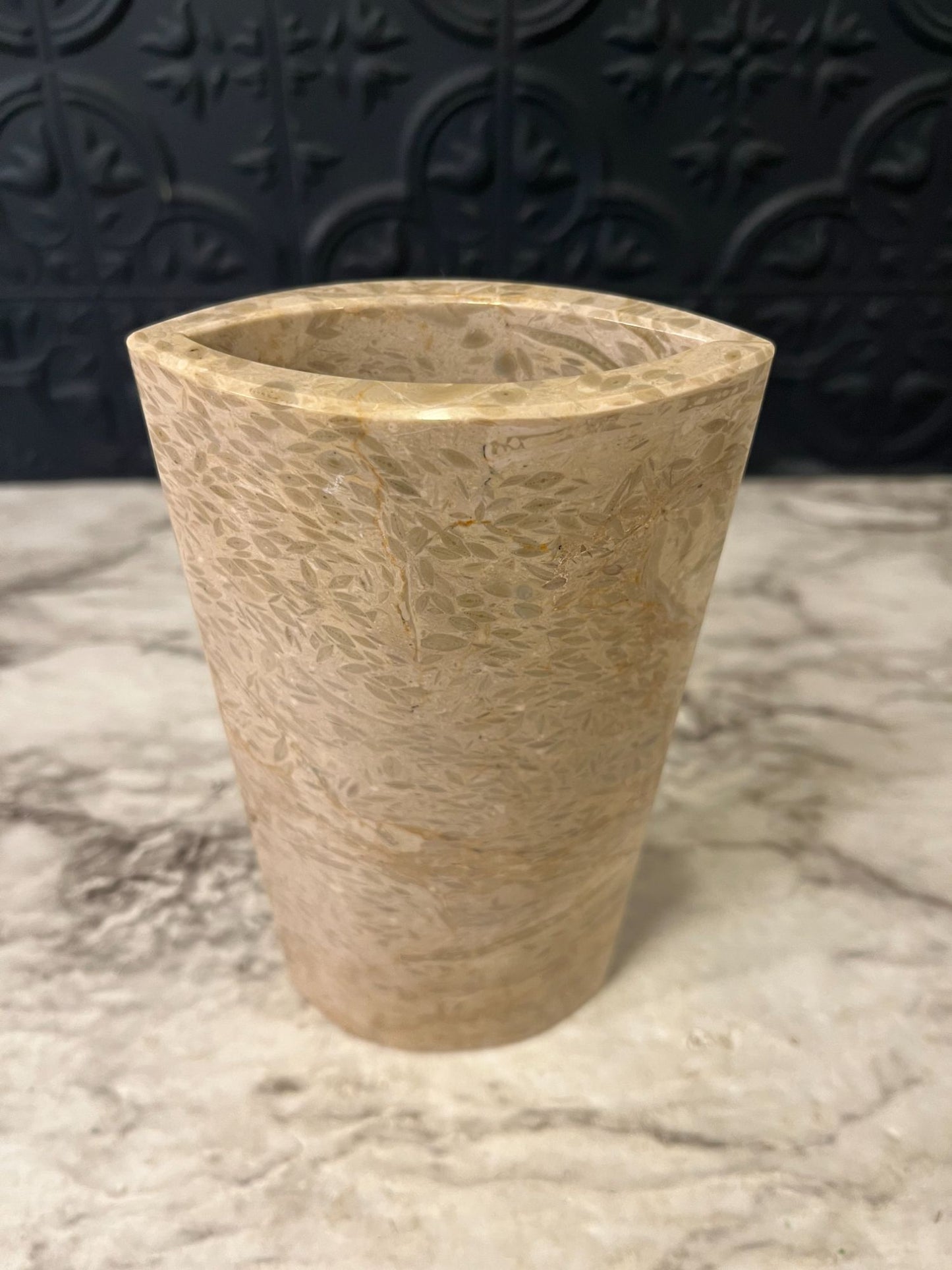 Fossil Marble Vase