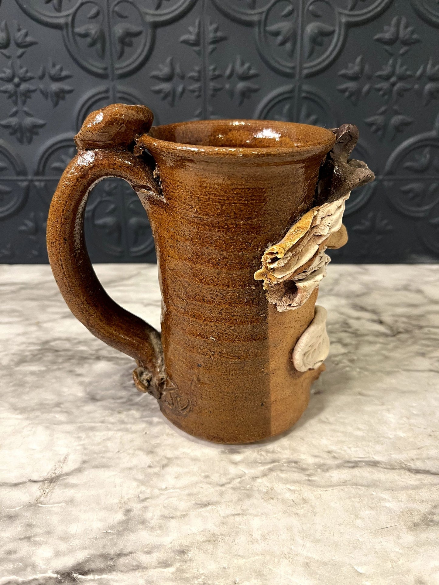 Stoneware Beer Mug Face