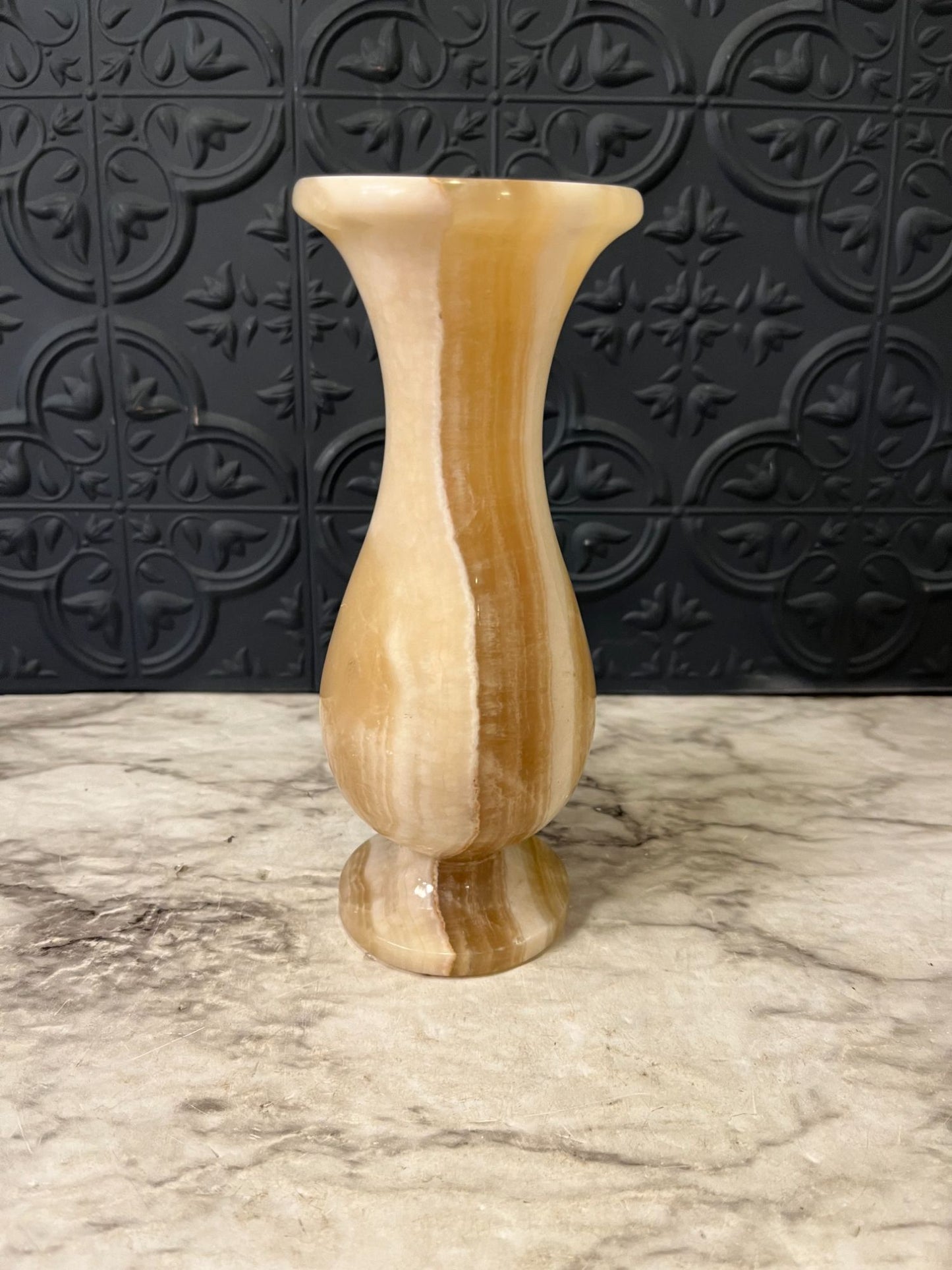 Onyx Marble Vase - As Is