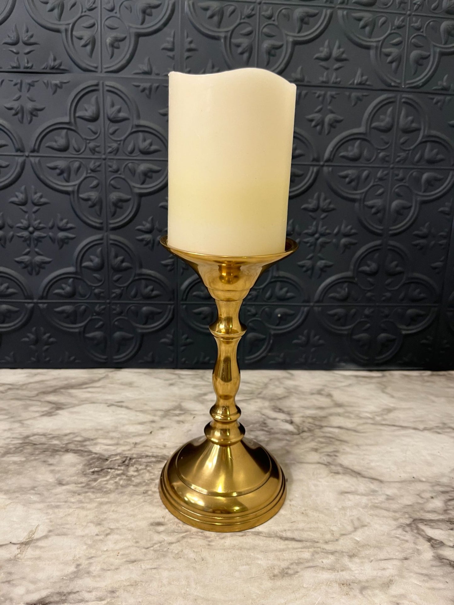 Brass Pillar/candle holder