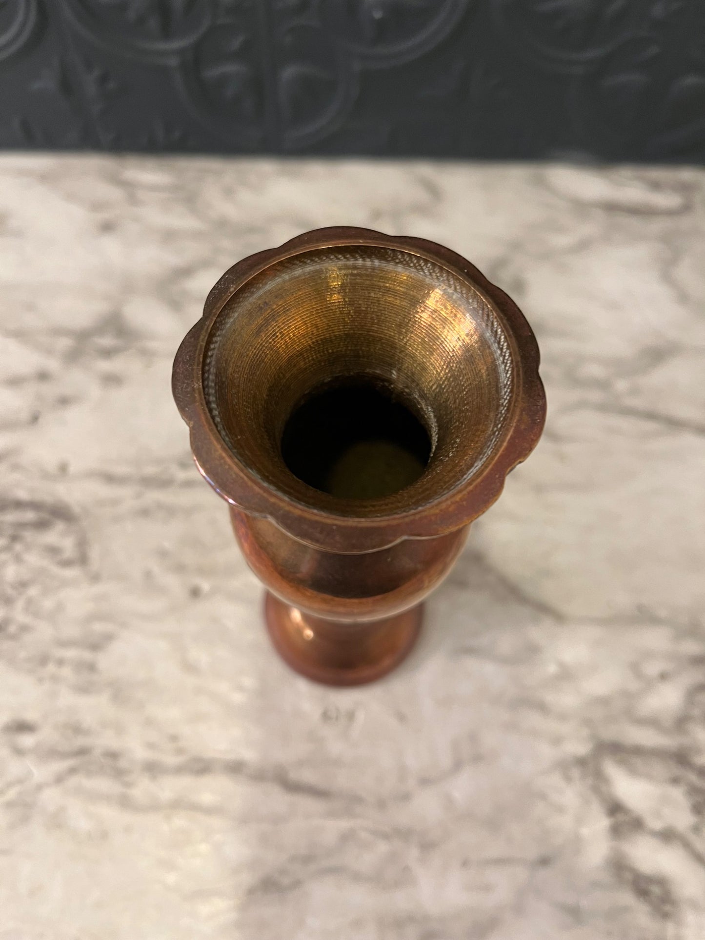 Rosey Brass Vase