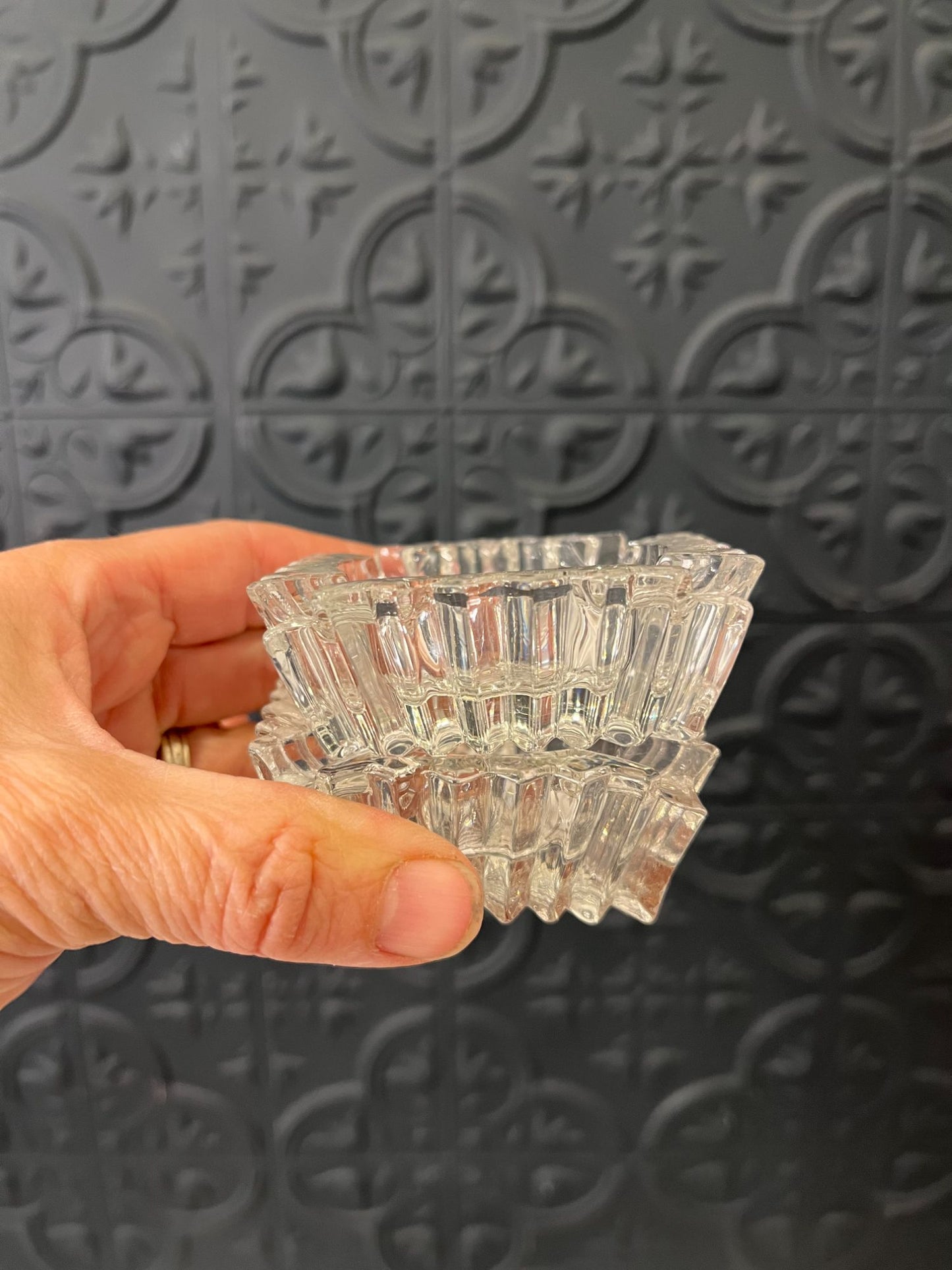 Mini Crystal Ashtray x 2