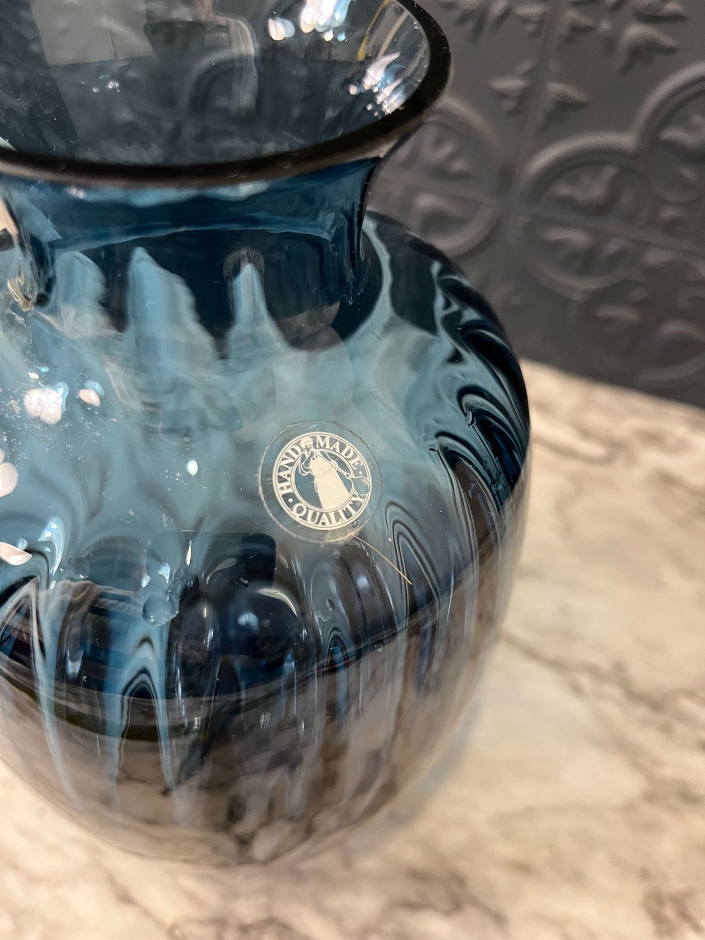 Blue Glass Vase