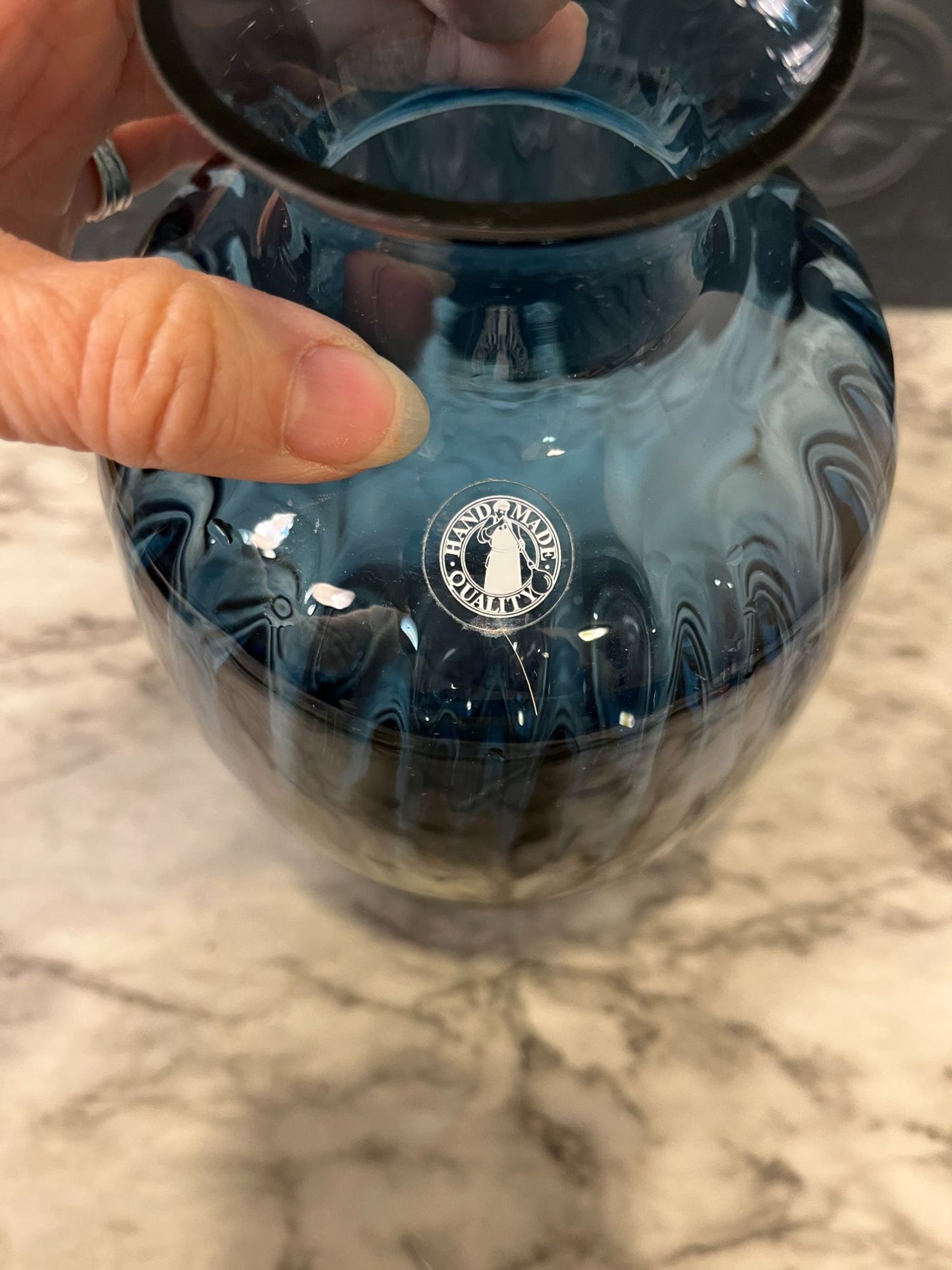 Blue Glass Vase