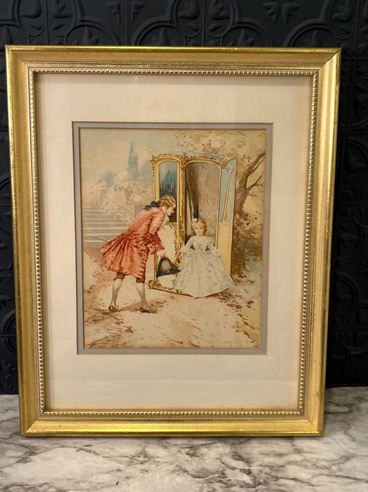 Prince and Princess Print Framed