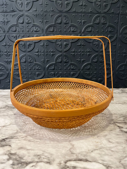 Round Basket with Handles