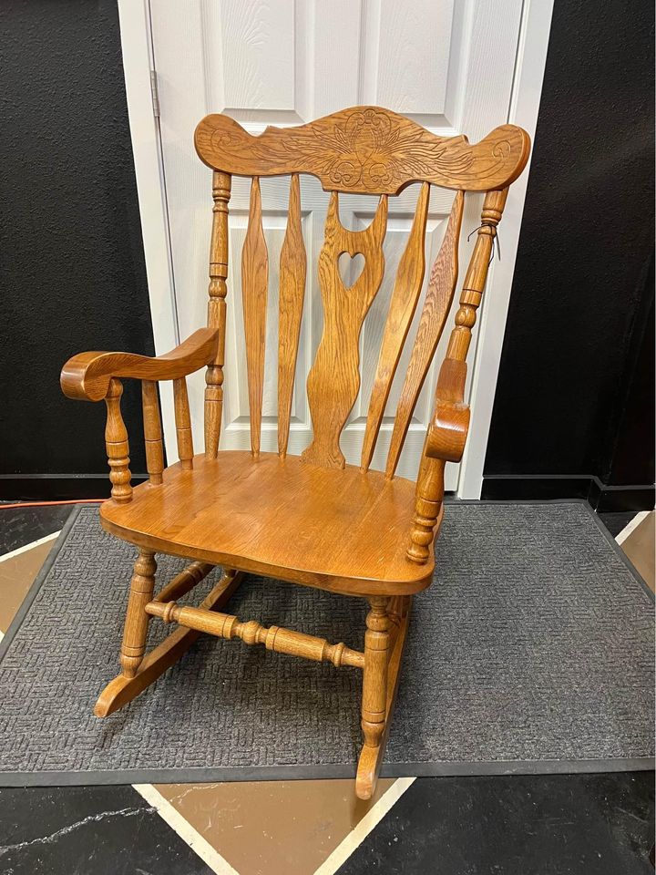 Oak rocking chair