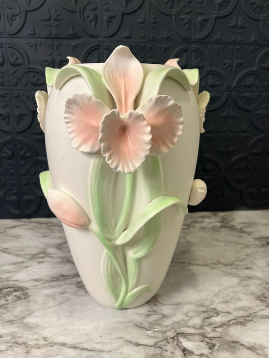 Fitz and Floyd Iris vase