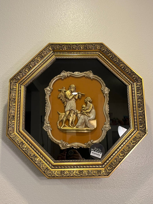 Gold Octagon Shadow Box