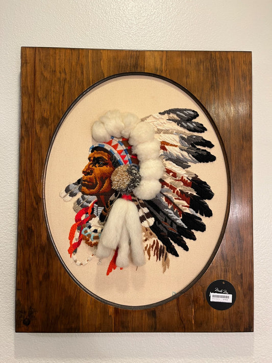 Native American Stitching Framed