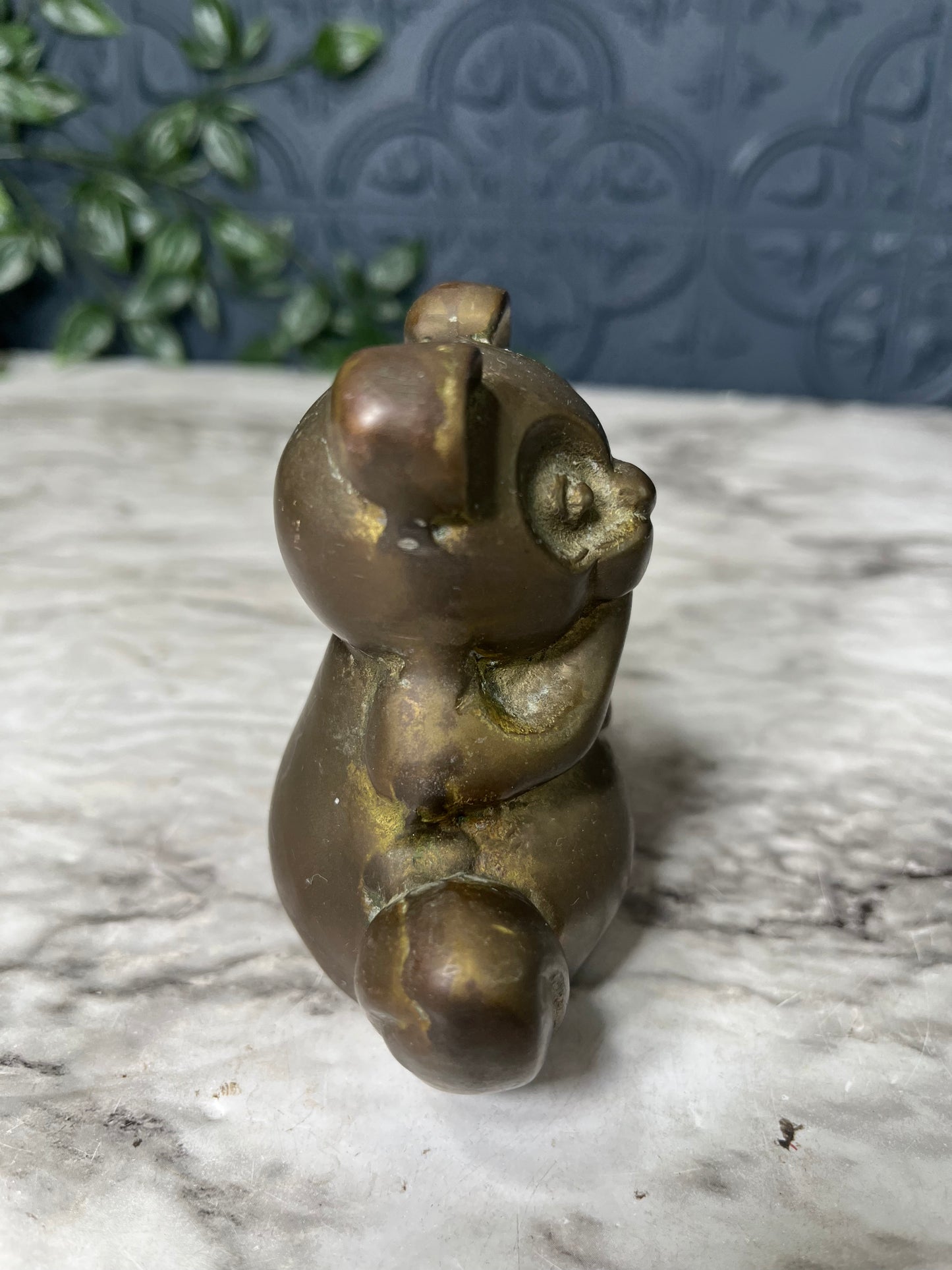 Brass teddy bear