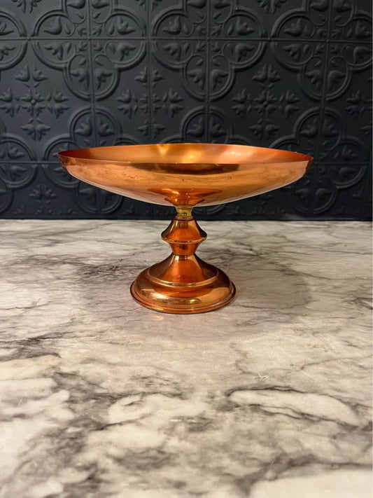 Copper Pedestal Bowl