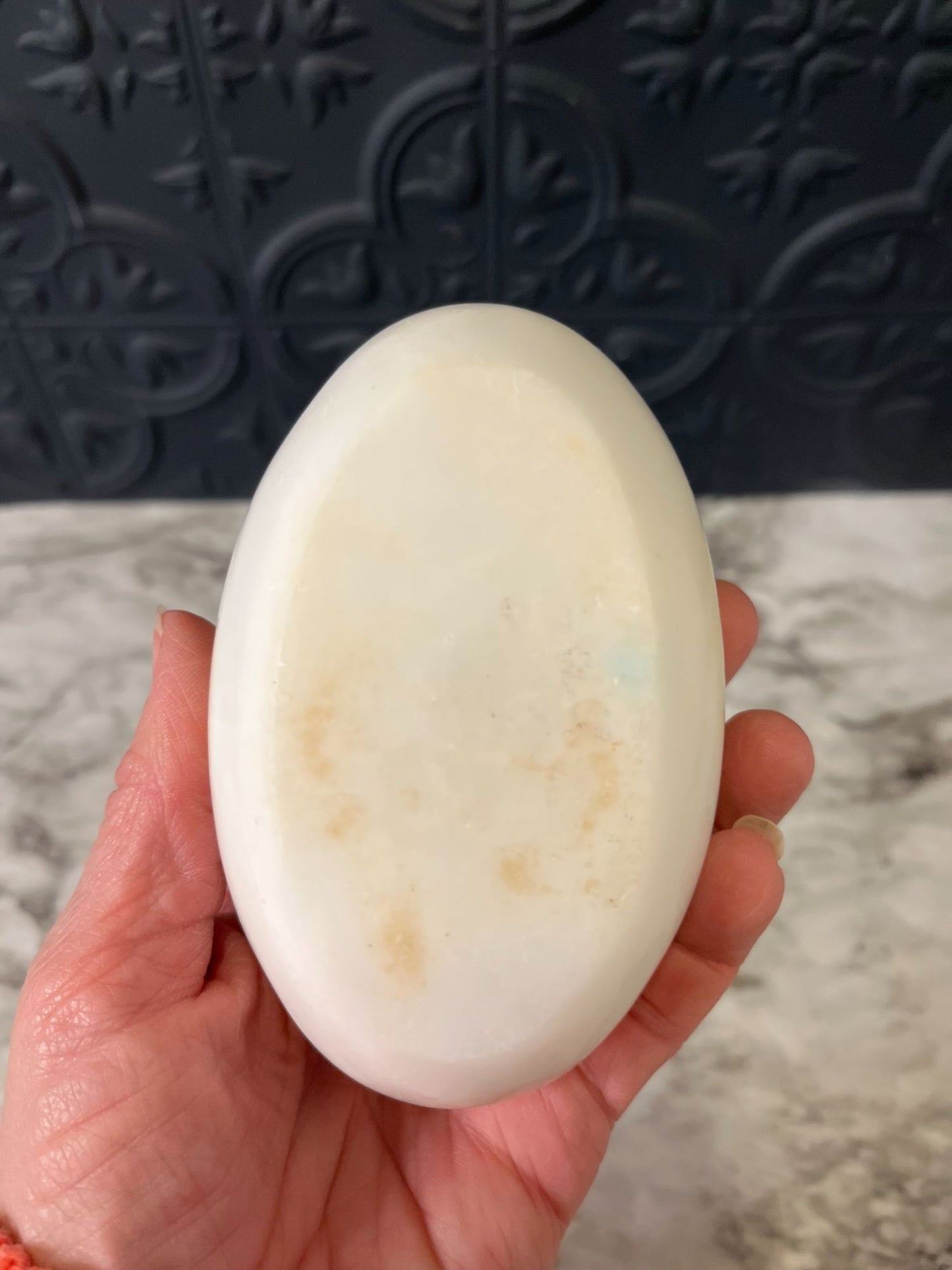 Alabaster Jewelry Box oval