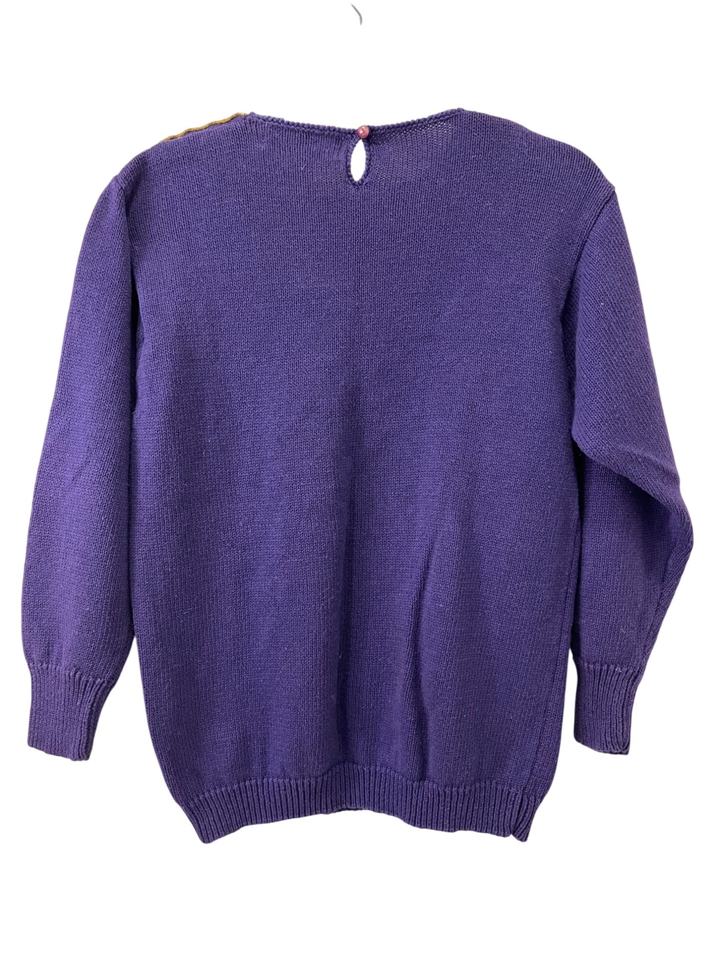 Purple sequin sweater vintage