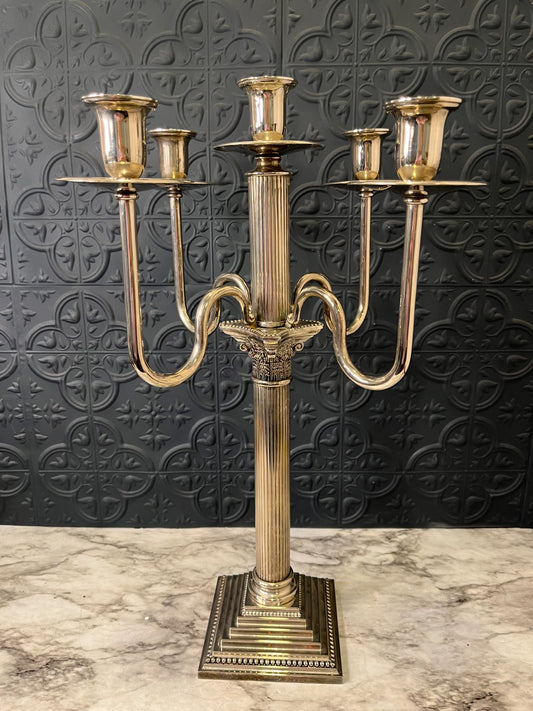 Godinger Silver plate candleabra
