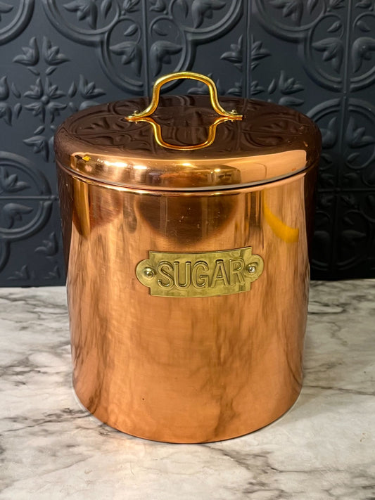 Copper Sugar Canister