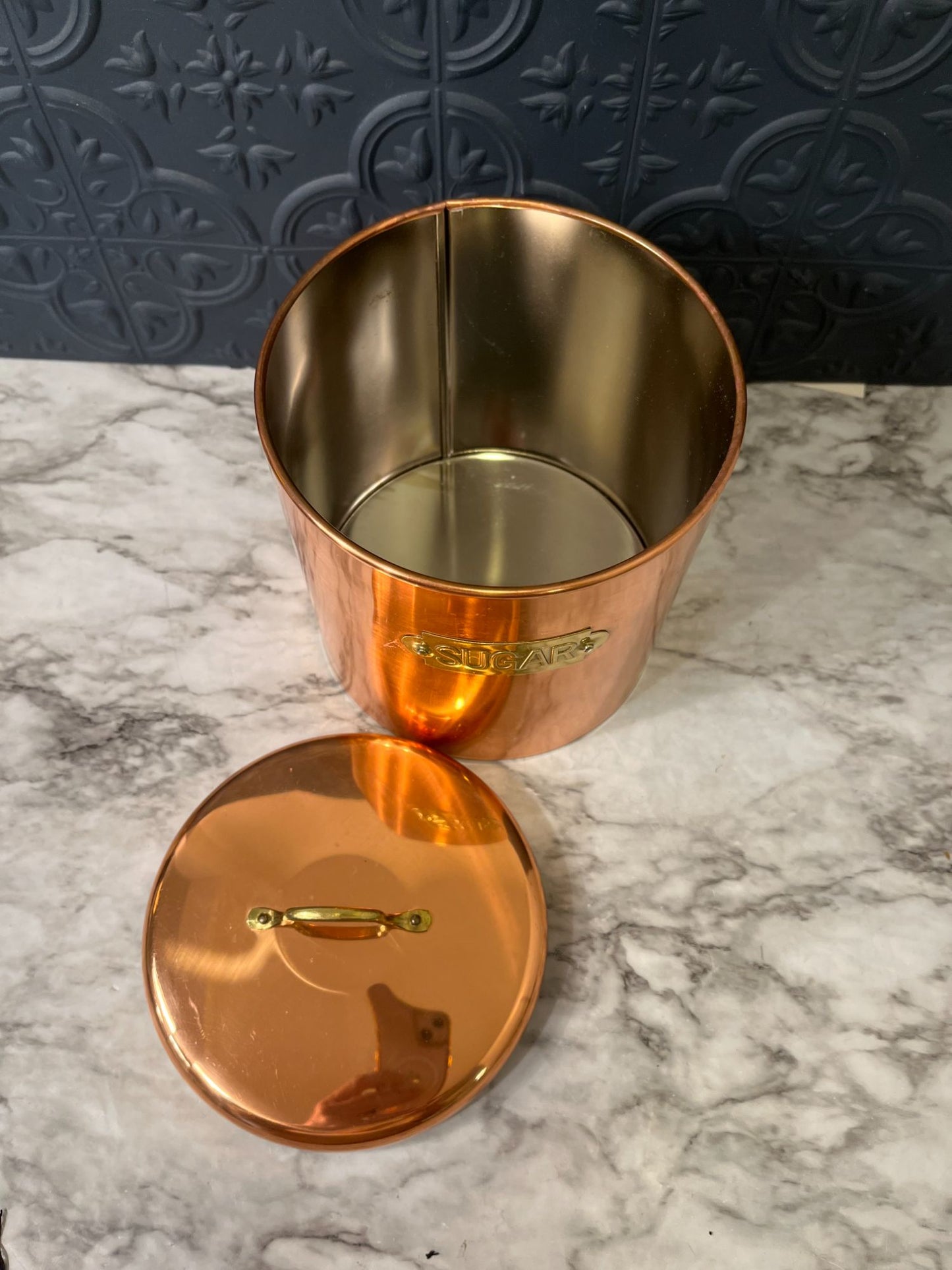 Copper Sugar Canister