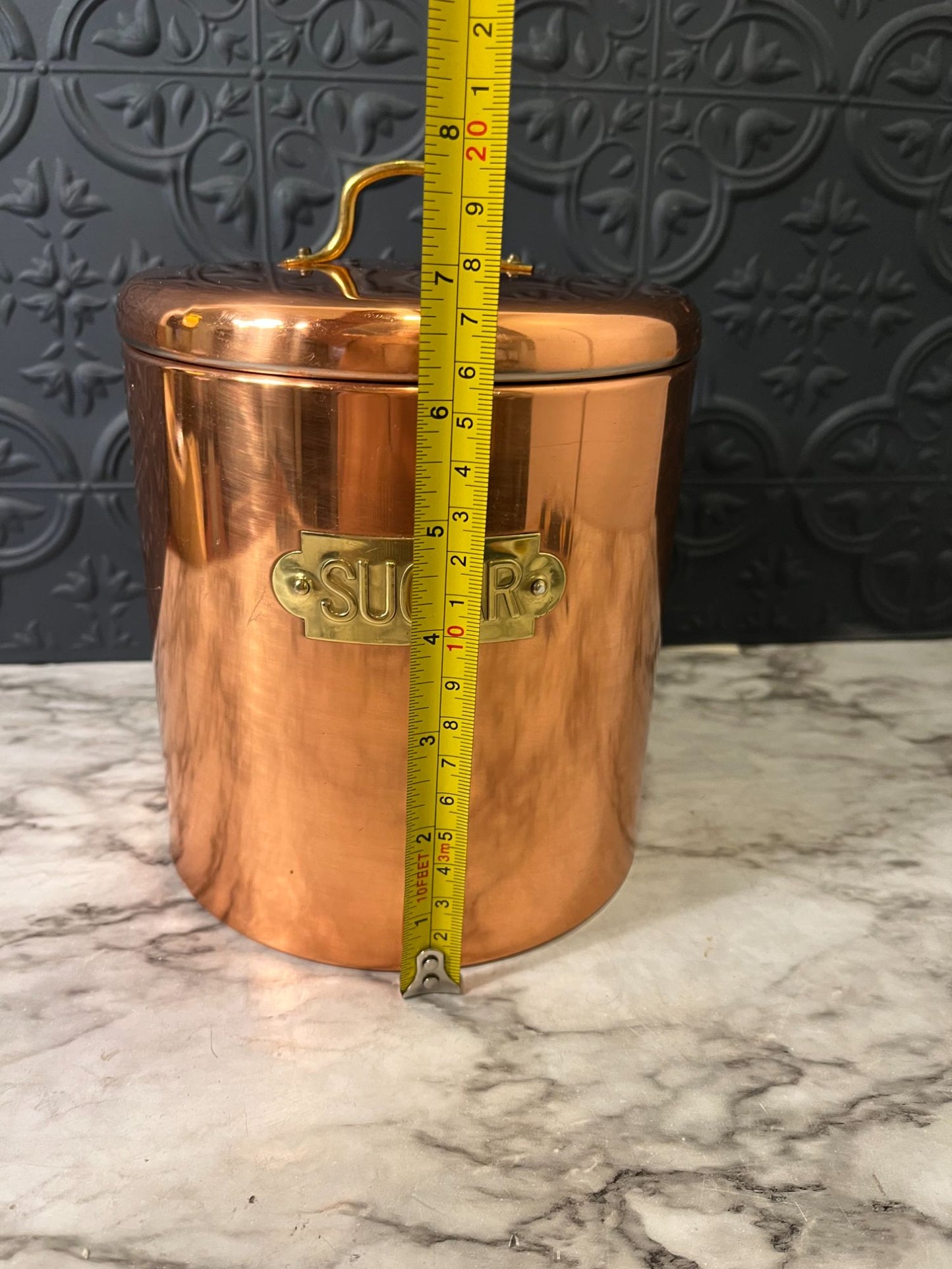 Copper Sugar Canister