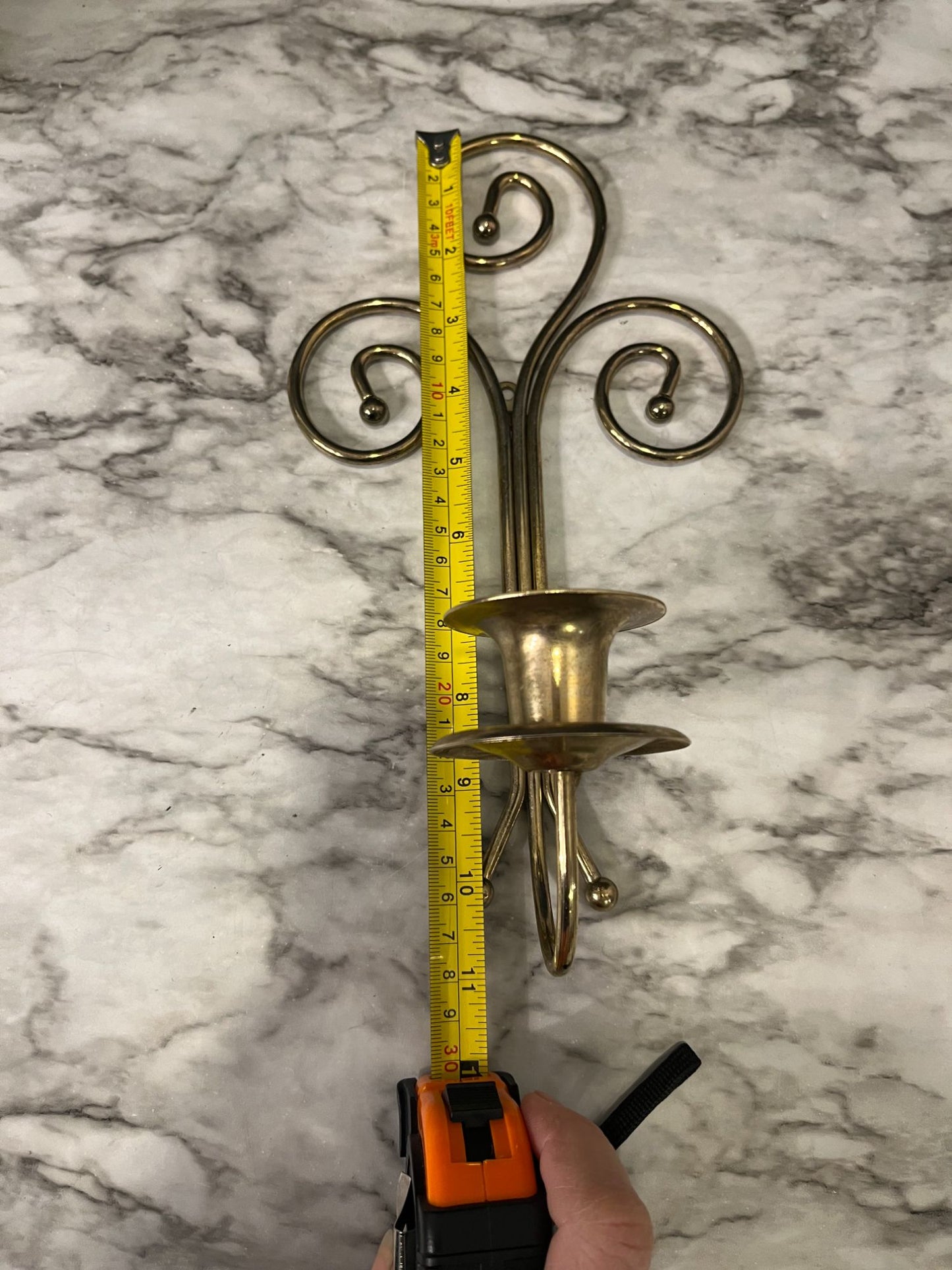 Scroll Brass Sconce