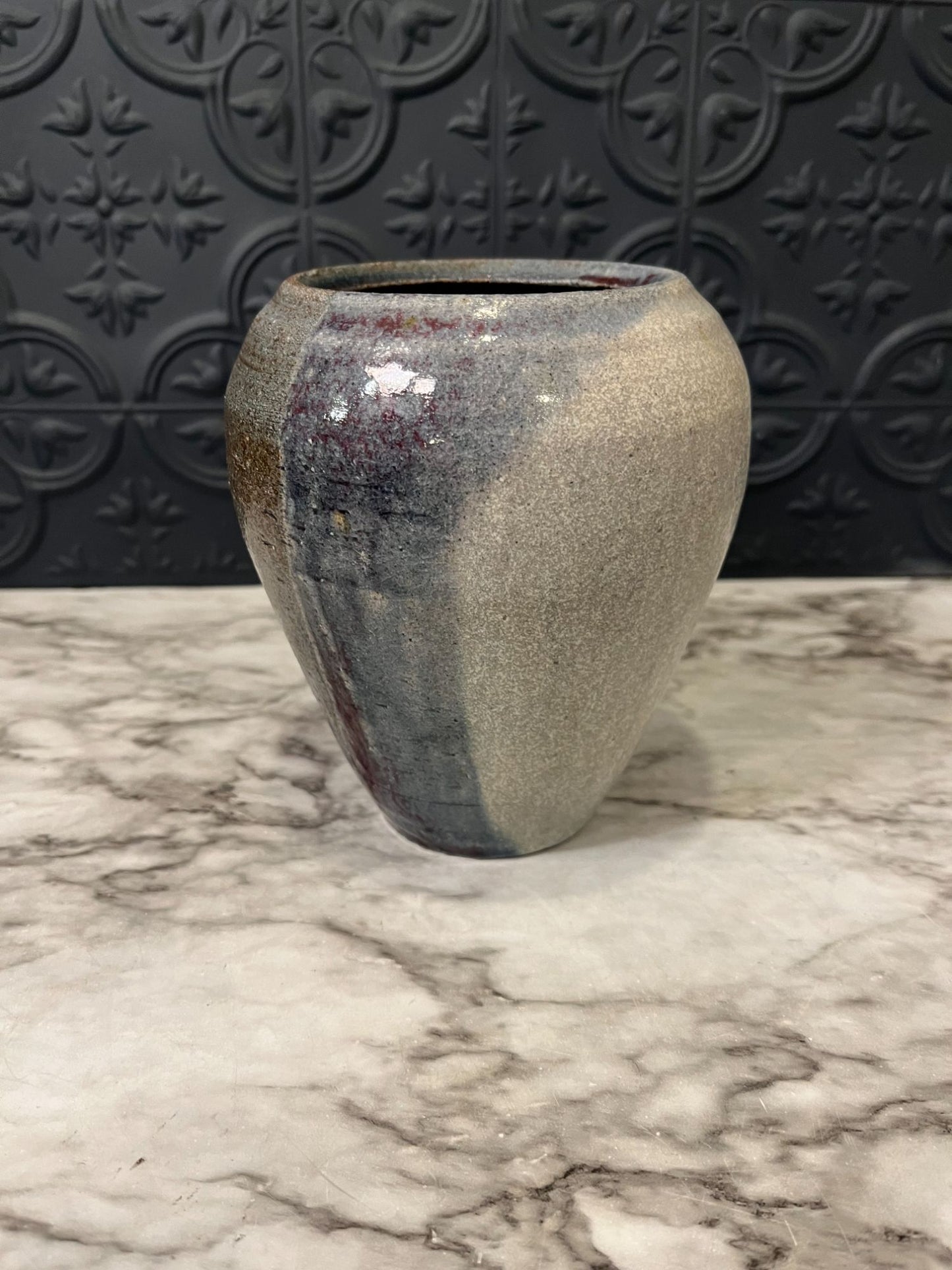 Blue and Grey Pottery Vase