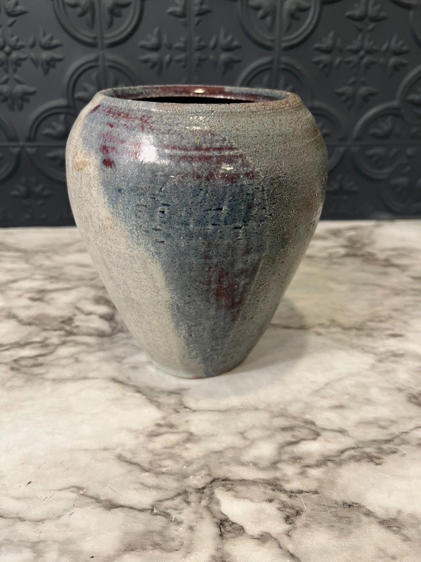 Blue and Grey Pottery Vase