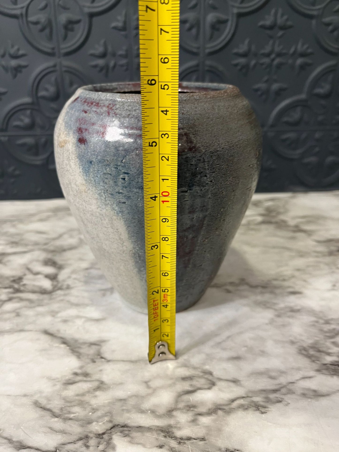 Blue and Grey Pottery Vase