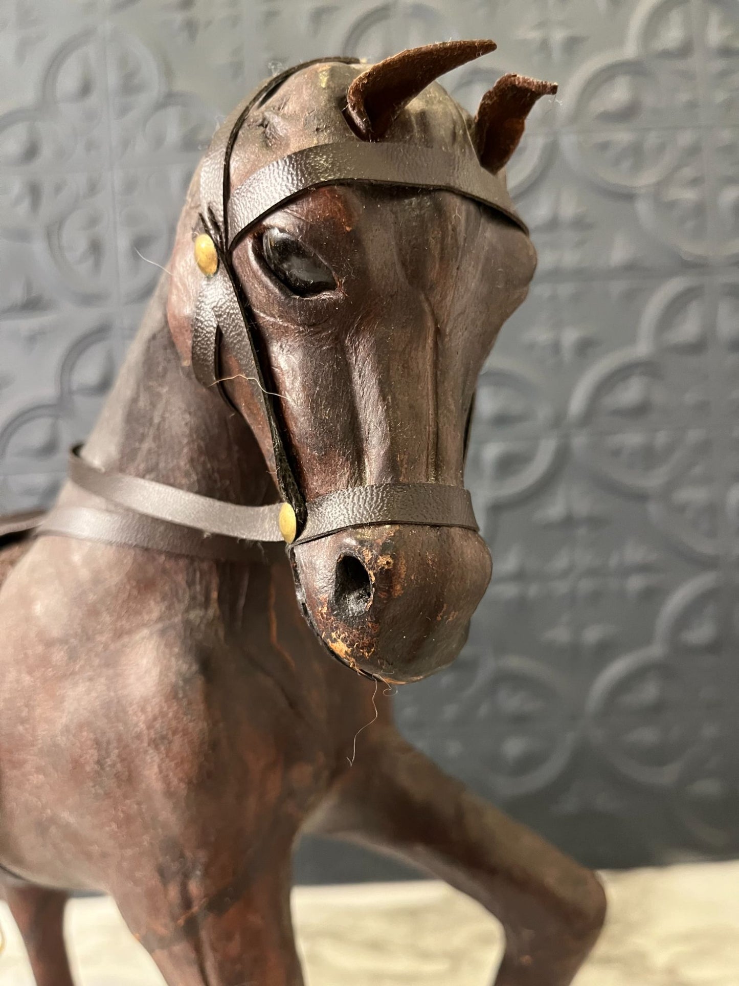 Leather Wrapped Vintage Horse Classic Treasures