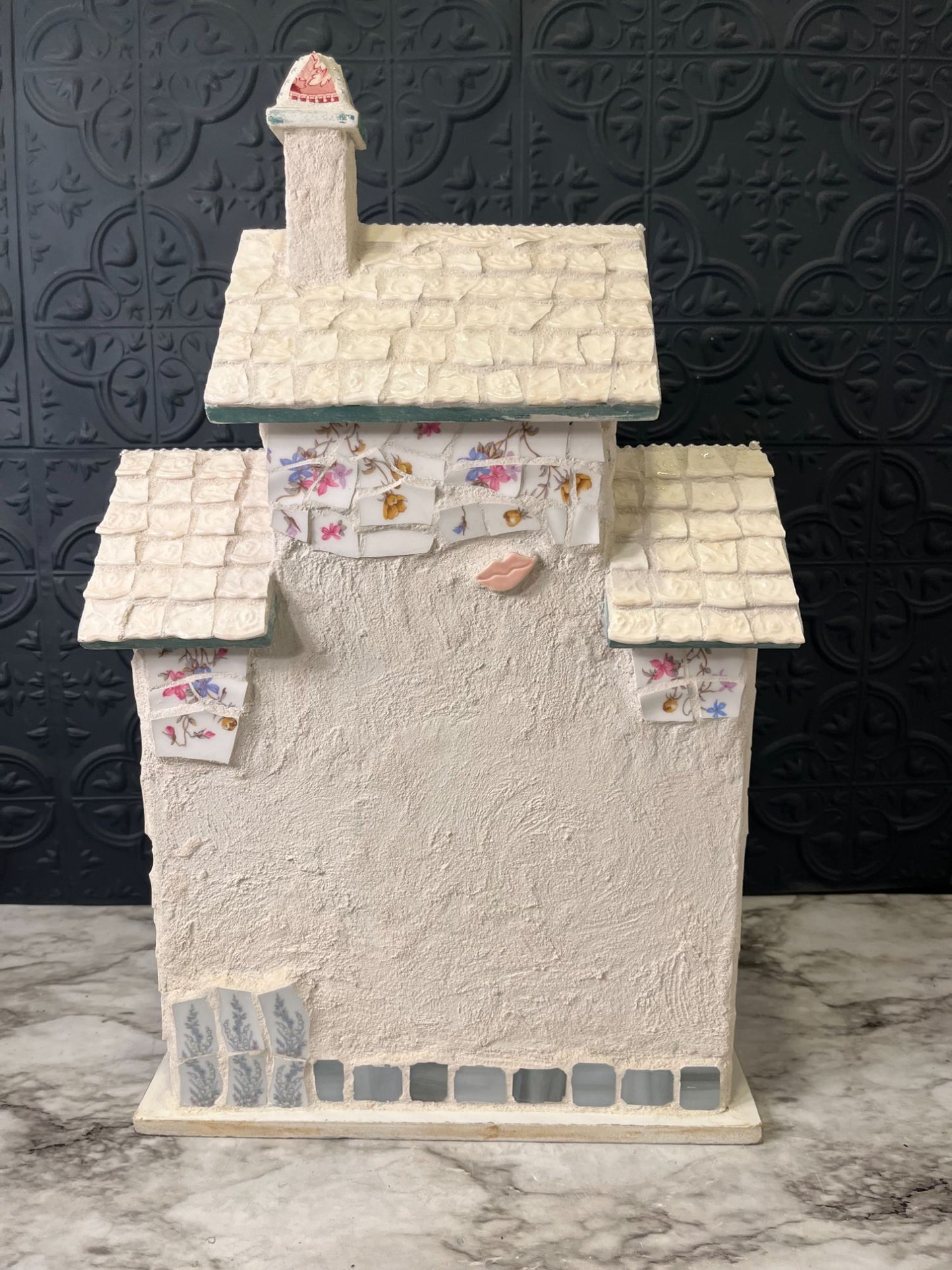 Mosaic birdhouse