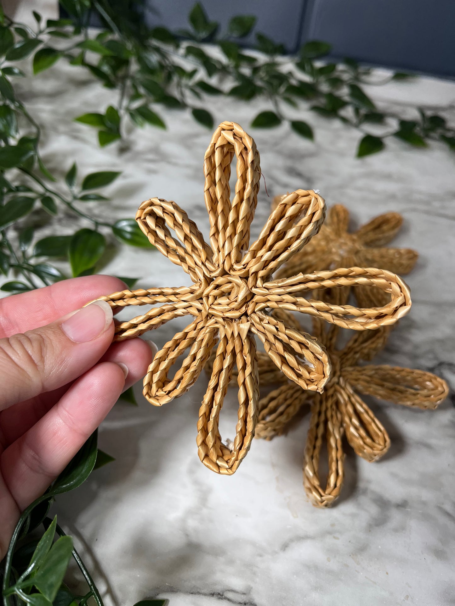 Wicker flower star